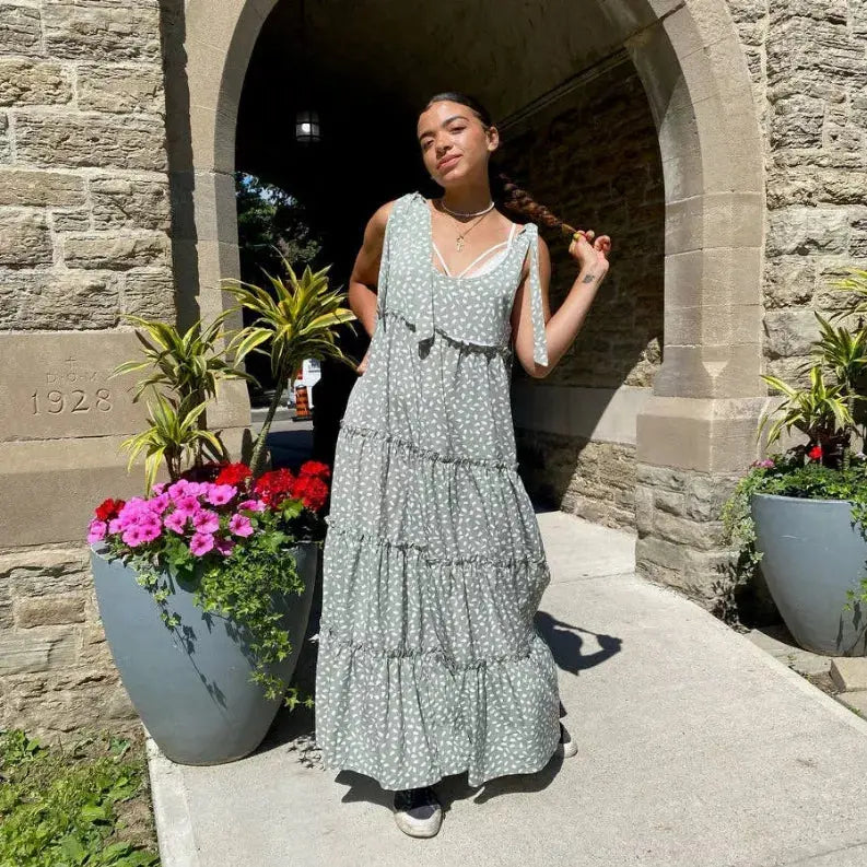 BREEZE RUFFLE MAXI DRESS Pawsome Pet