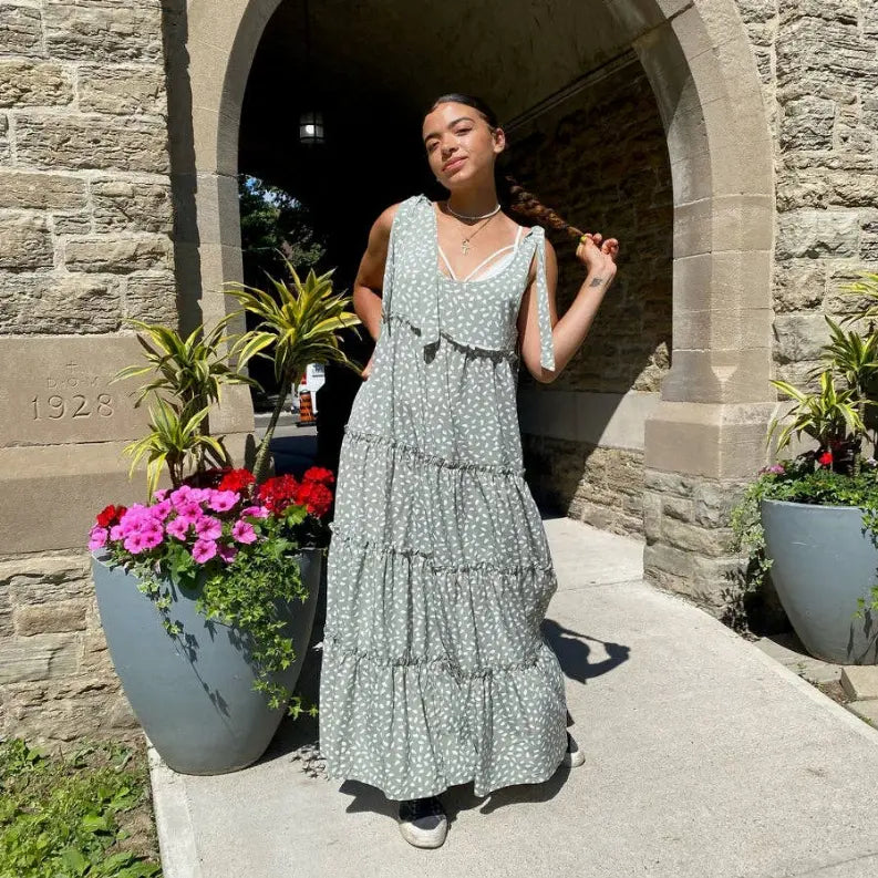 BREEZE RUFFLE MAXI DRESS Pawsome Pet
