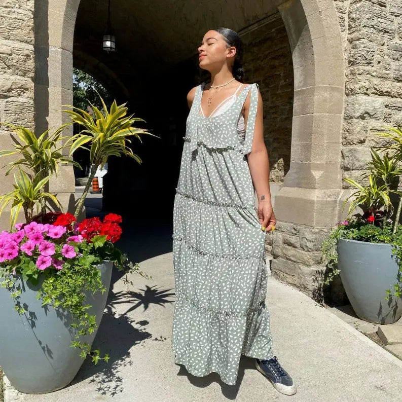 BREEZE RUFFLE MAXI DRESS Pawsome Pet