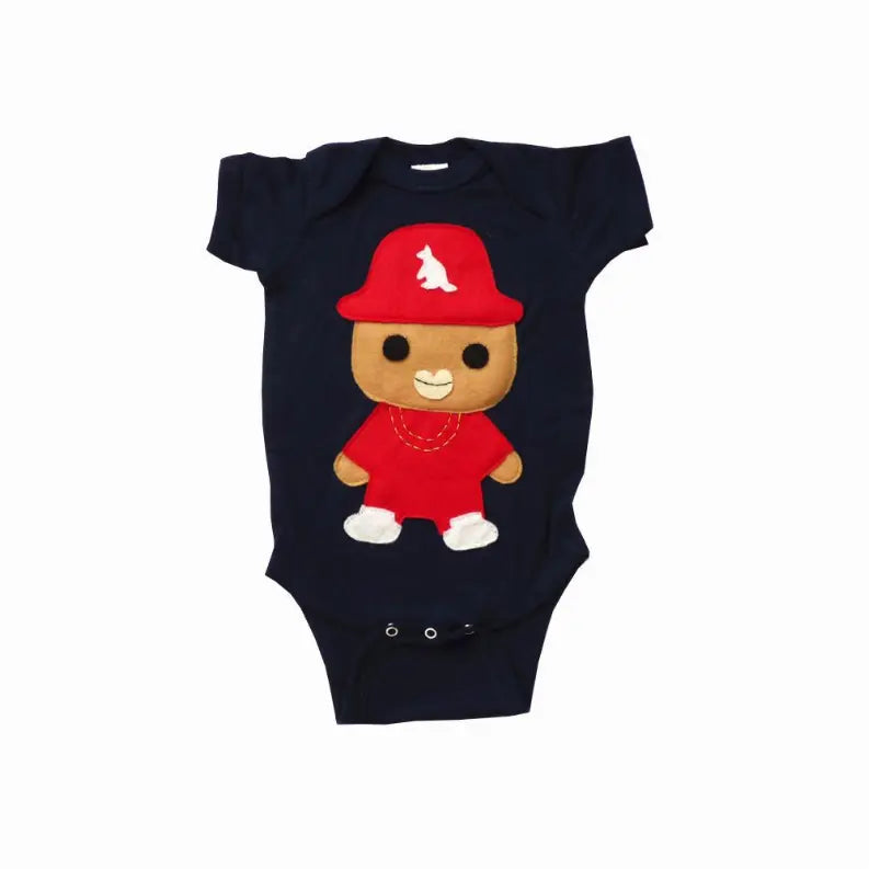 Baby Onesie - Rad Rapper - Red Kangaroo Hat Mi Cielo