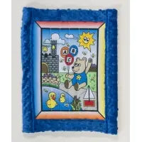 Baby Quilt Kit, Boy Bear w/ blue minkee MUTUAL INDUSTRIES INC.