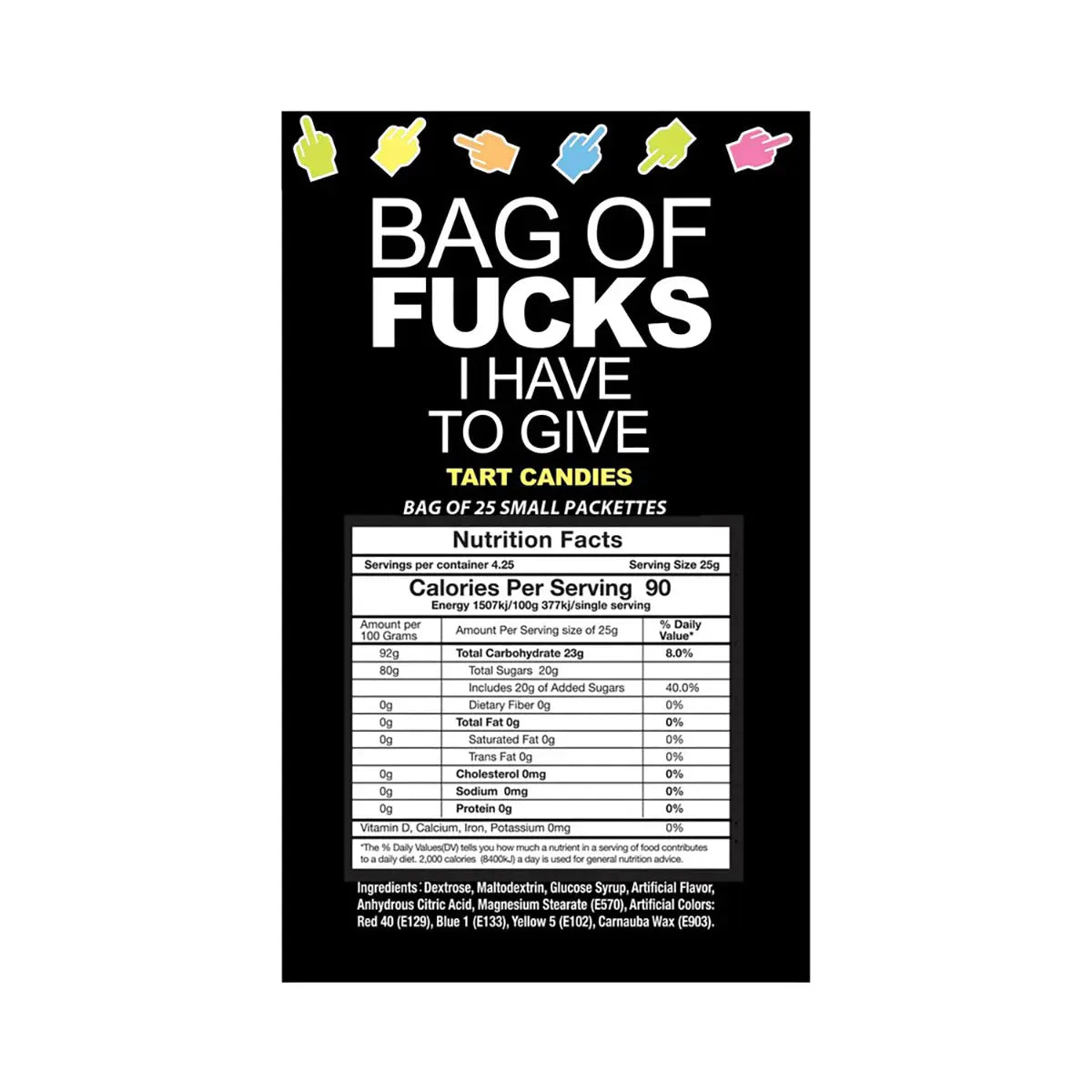 Bag Of Fucks I Have To Give Bag of 25 Little Genie