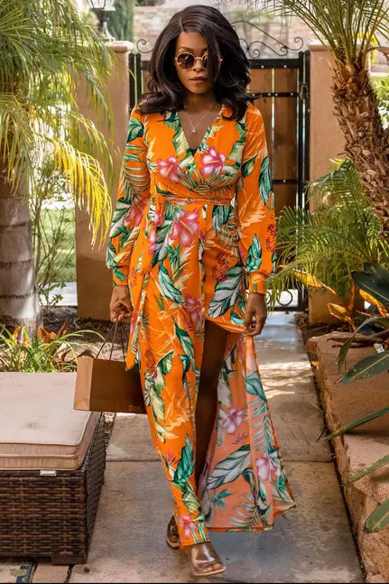 Bahamas Breeze Floral Maxi Dress SurelyMine
