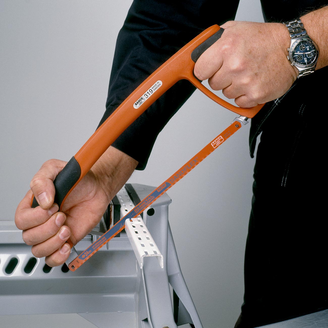 Bahco 12" (300mm) Professional Hand Hacksaw Frames With Soft Grip Handle BAHCO