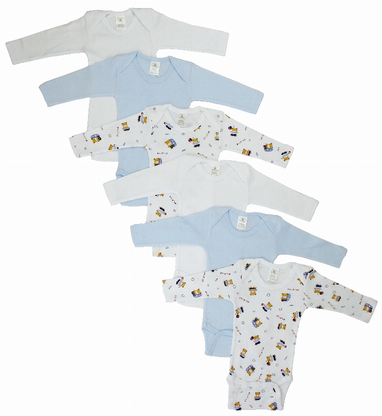 Bambini Boys Longsleeve Printed Onezie Variety Pack Bambini