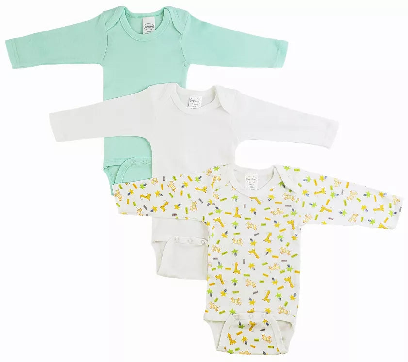 Bambini Boys Longsleeve Printed Onezie Variety Pack Bambini