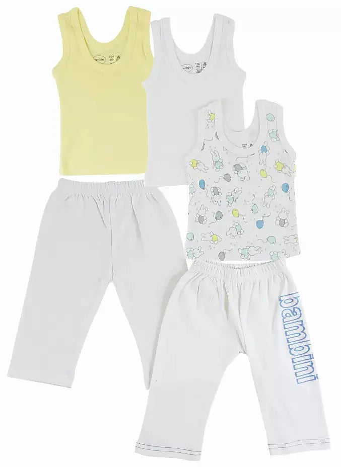 Bambini Boys Tank Tops and Track Sweatpants Bambini