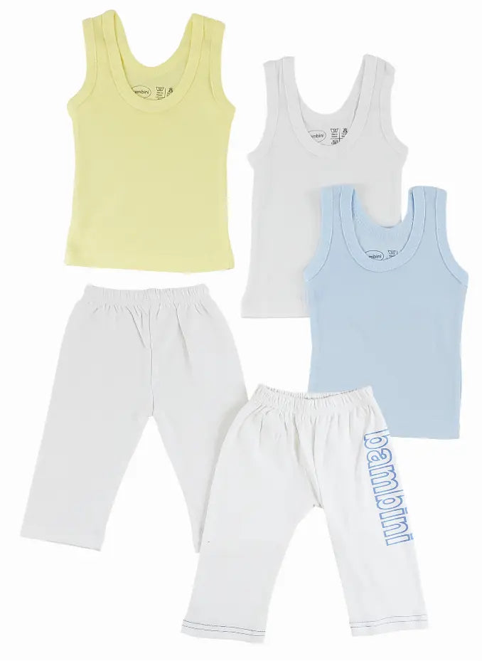 Bambini Boys Tank Tops and Track Sweatpants Bambini