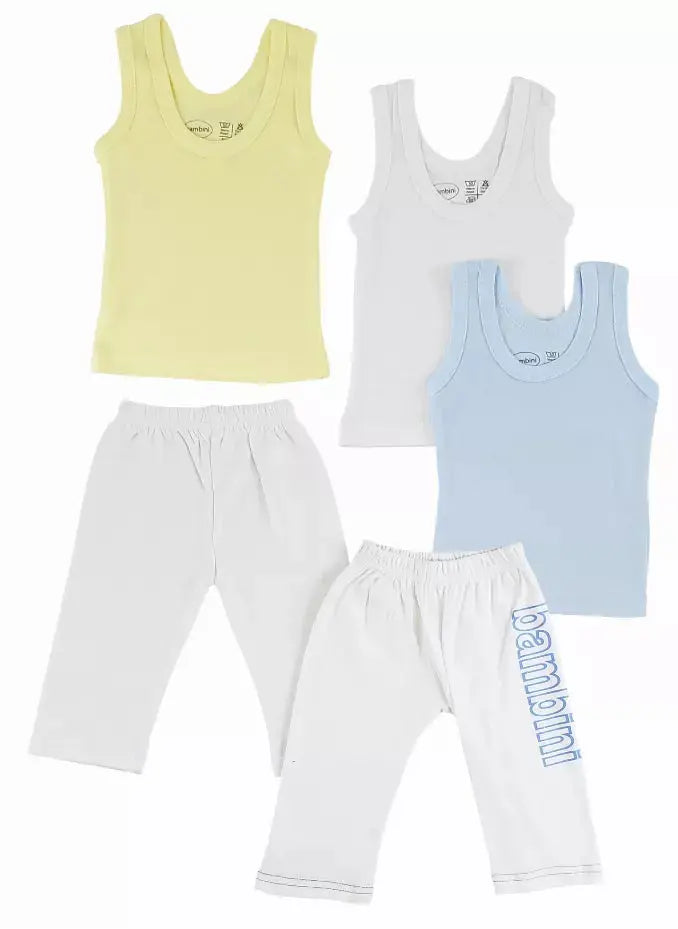 Bambini Boys Tank Tops and Track Sweatpants Bambini
