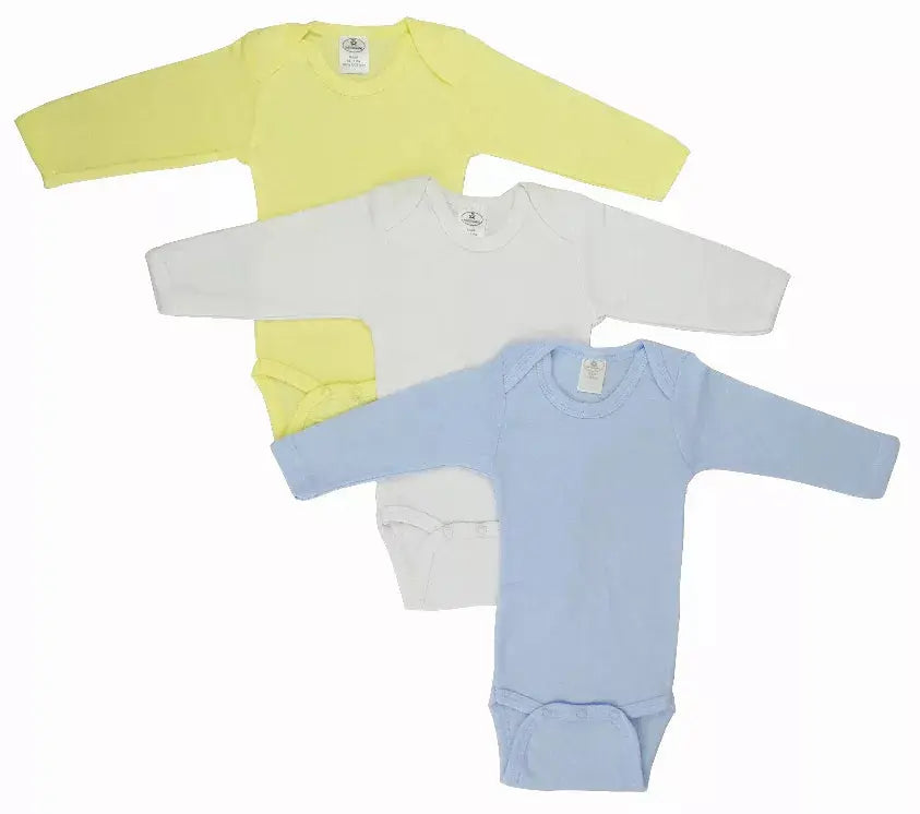 Bambini Boys' Pastel Long Sleeve Onezie Variety Pack Bambini