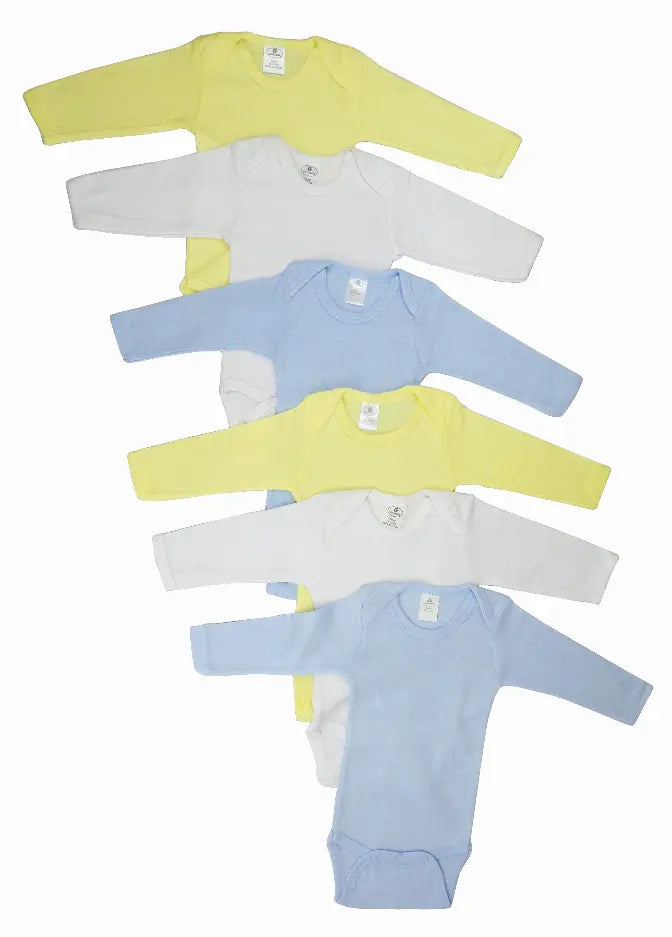 Bambini Boys' Pastel Long Sleeve Onezie Variety Pack Bambini