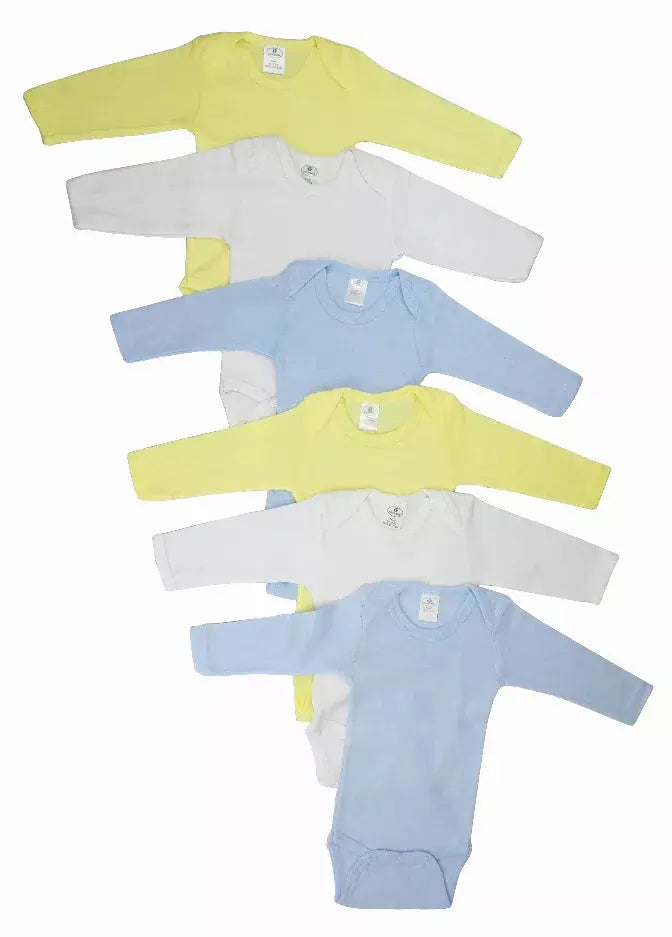 Bambini Boys' Pastel Long Sleeve Onezie Variety Pack Bambini