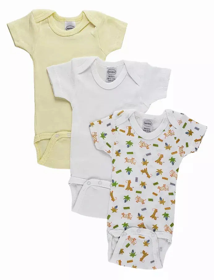 Bambini Boys' Printed Short Sleeve Variety Pack Bambini