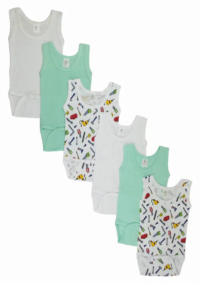 Bambini Boys' Printed Tank Top Variety Pack Bambini