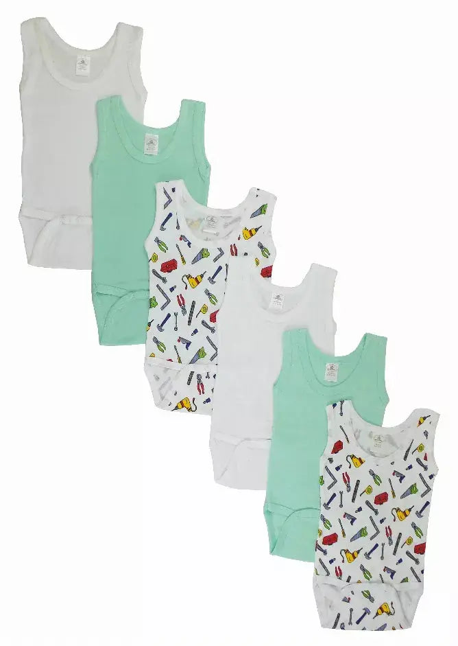 Bambini Boys' Printed Tank Top Variety Pack Bambini