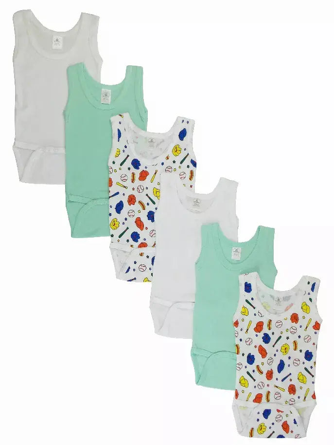 Bambini Boys' Printed Tank Top Variety Pack Bambini