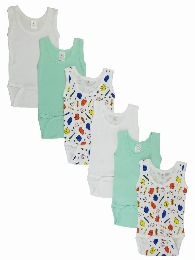 Bambini Boys' Printed Tank Top Variety Pack Bambini