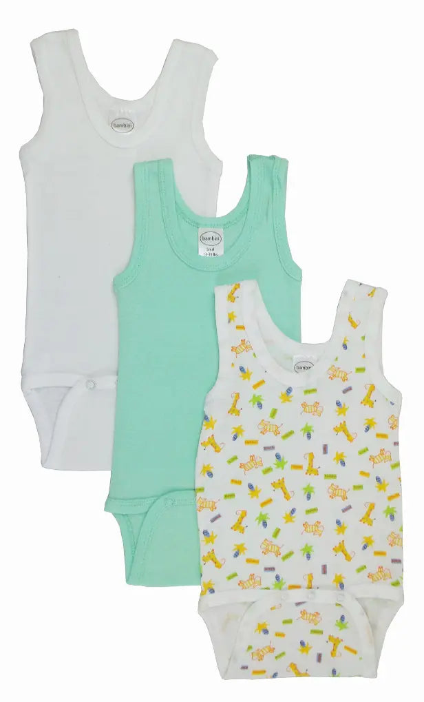 Bambini Boys' Printed Tank Top Variety Pack Bambini