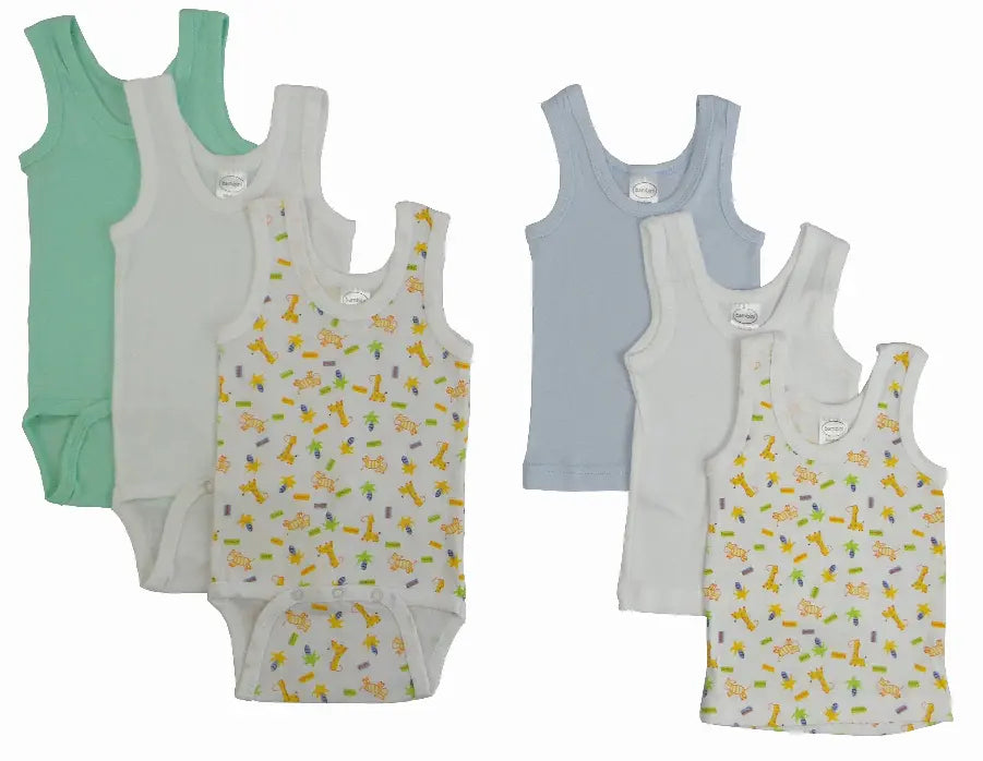 Bambini Boys' Printed Tank Top Variety Pack Bambini