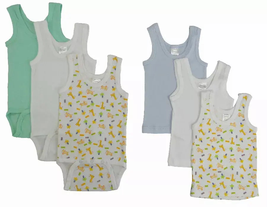 Bambini Boys' Printed Tank Top Variety Pack Bambini