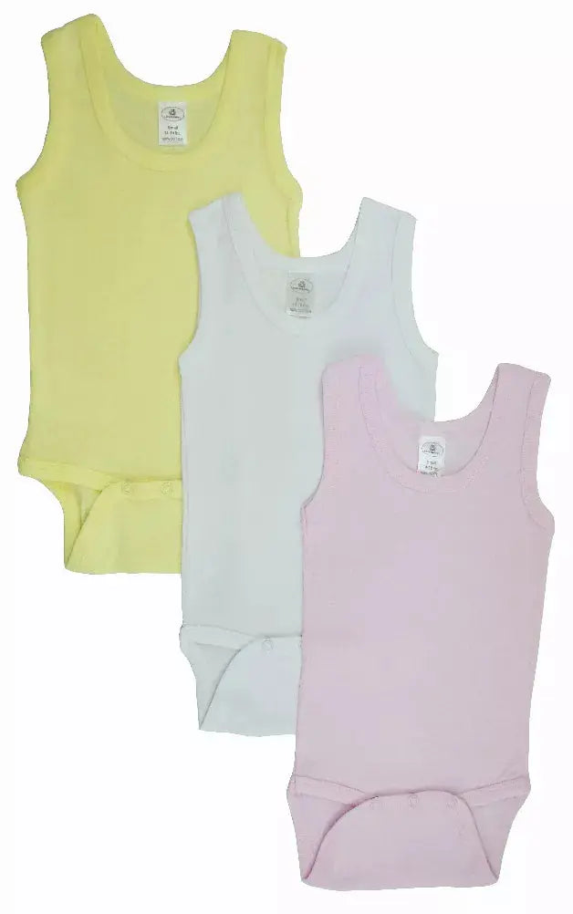 Bambini Girls Tank Top Onezies (Pack of 3) Bambini