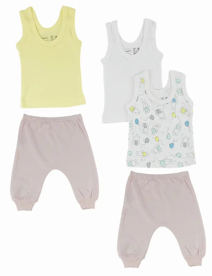 Bambini Girls Tank Tops and Joggers Bambini