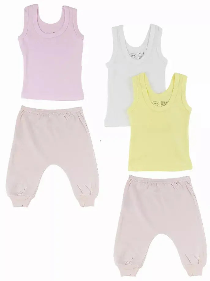 Bambini Girls Tank Tops and Joggers Bambini