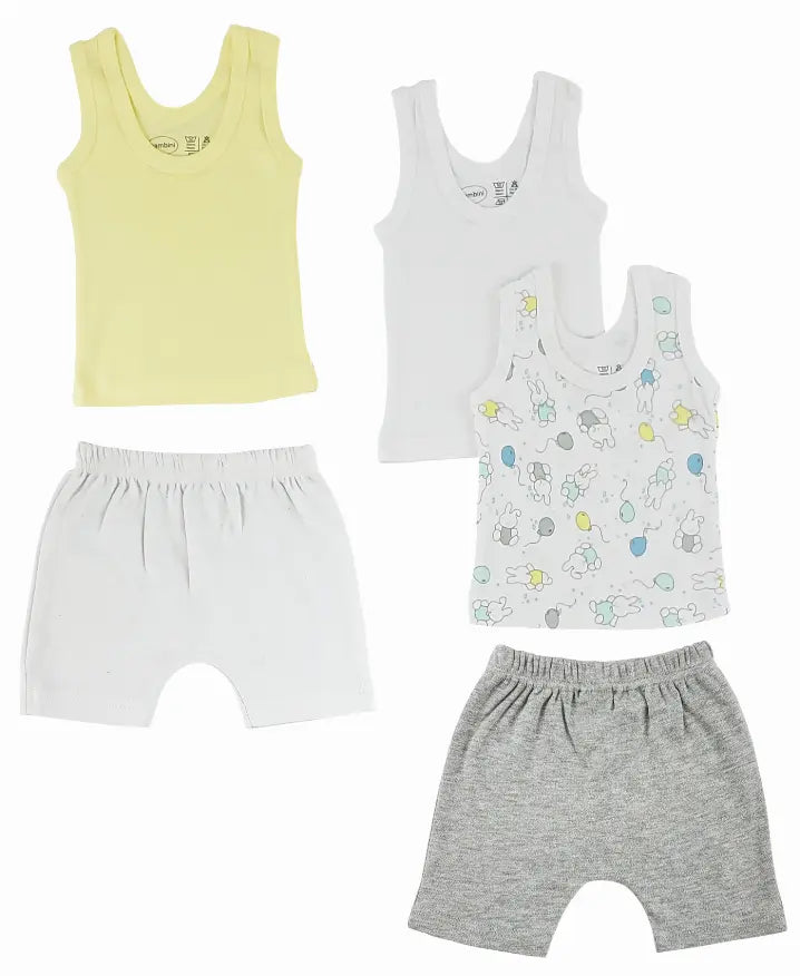 Bambini Girls Tank Tops and Shorts Bambini