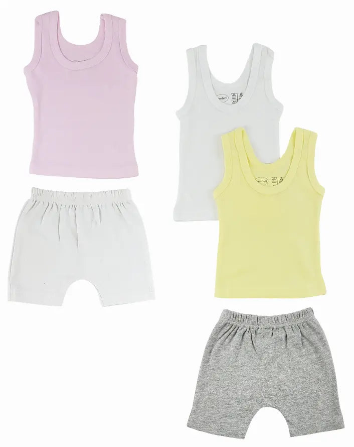 Bambini Girls Tank Tops and Shorts Bambini