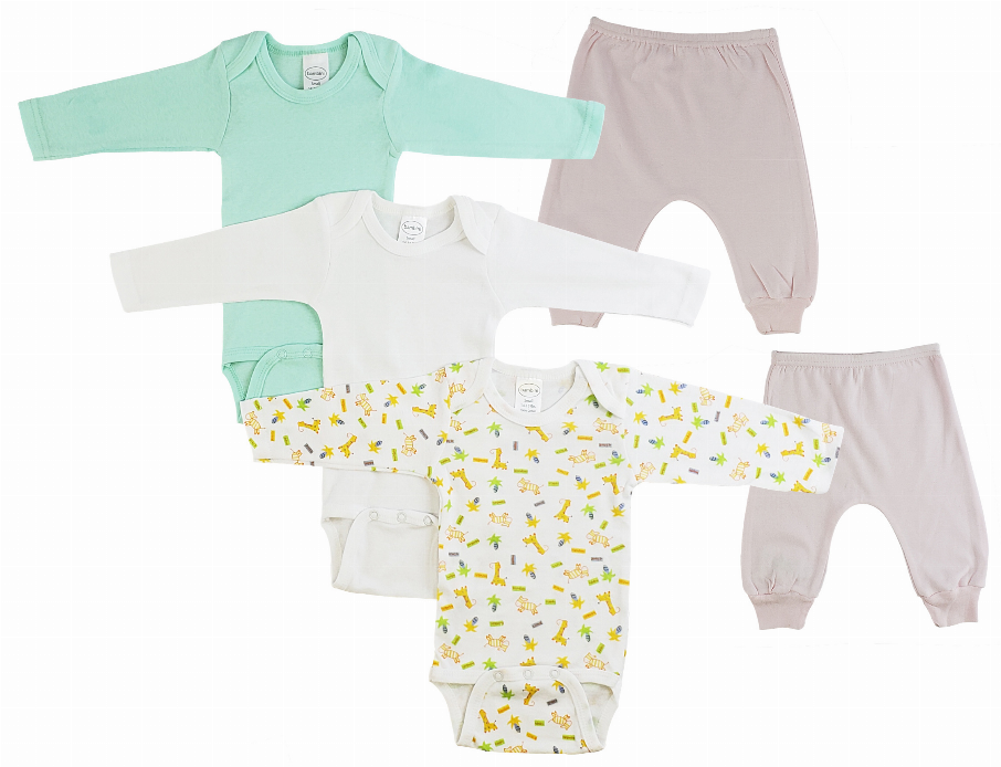 Bambini Infant Girls Long Sleeve Onezies and Joggers Bambini