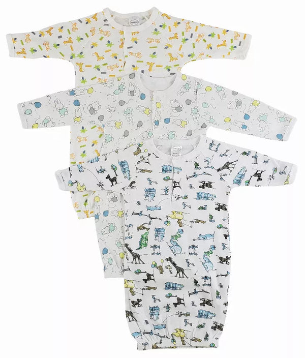 Bambini Infant Gowns - 3 Pack Bambini