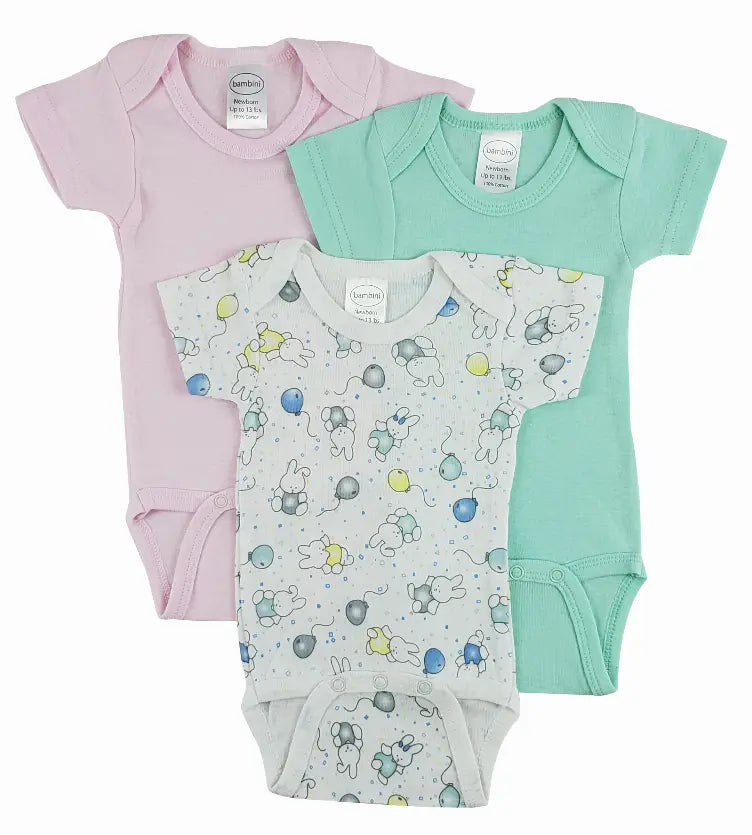 Bambini Short Sleeve One Piece 3 Pack Bambini