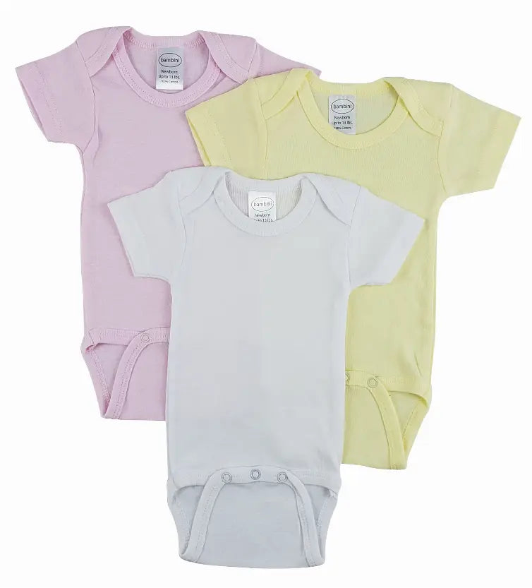 Bambini Short Sleeve One Piece 3 Pack Bambini