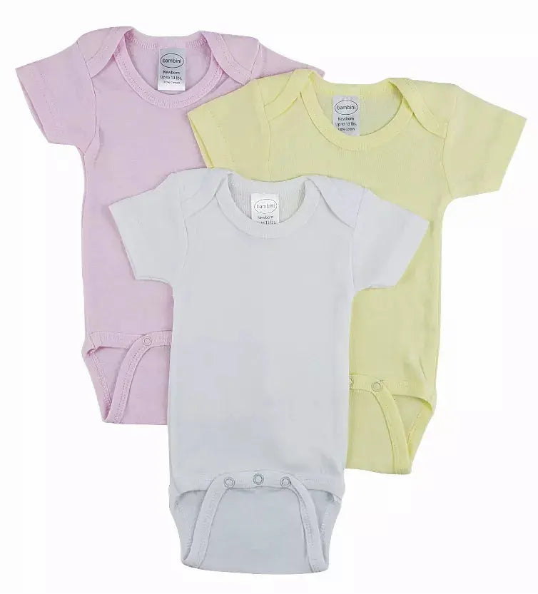Bambini Short Sleeve One Piece 3 Pack Bambini
