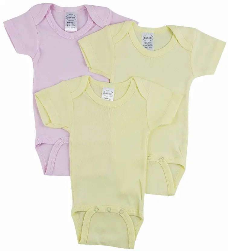 Bambini Short Sleeve One Piece 3 Pack Bambini