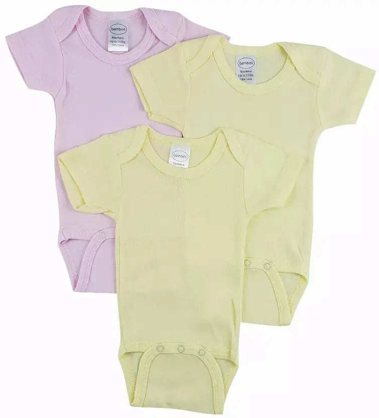 Bambini Short Sleeve One Piece 3 Pack Bambini