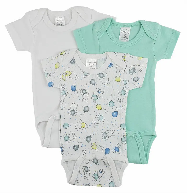 Bambini Short Sleeve One Piece 3 Pack Bambini