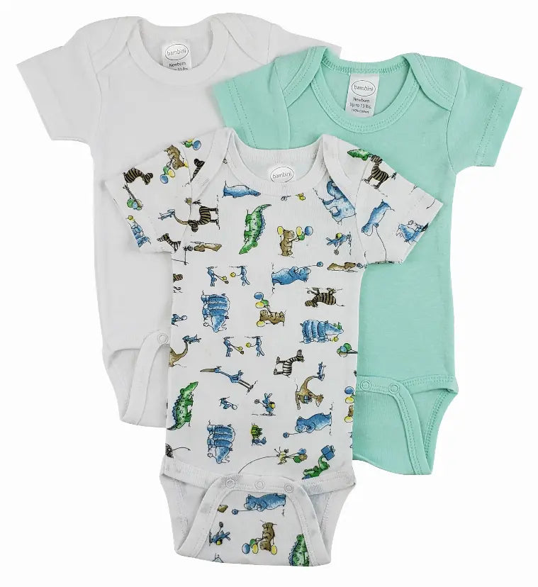 Bambini Short Sleeve One Piece 3 Pack Bambini