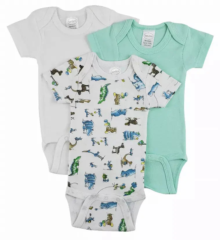 Bambini Short Sleeve One Piece 3 Pack Bambini
