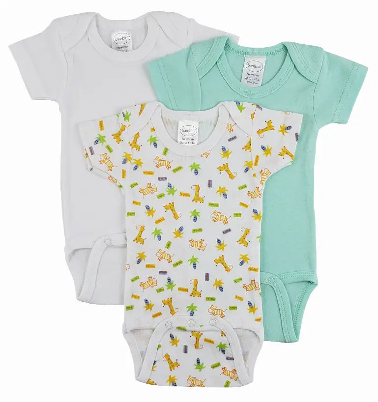 Bambini Short Sleeve One Piece 3 Pack Bambini