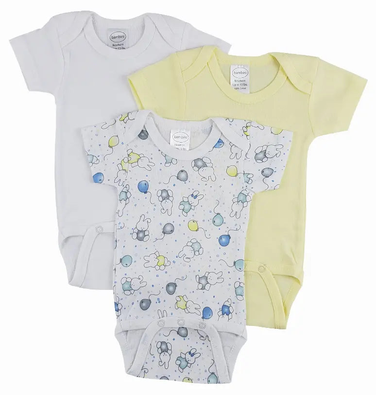 Bambini Short Sleeve One Piece 3 Pack Bambini