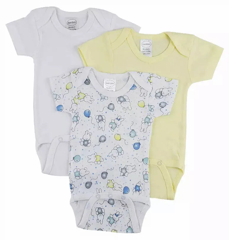 Bambini Short Sleeve One Piece 3 Pack Bambini
