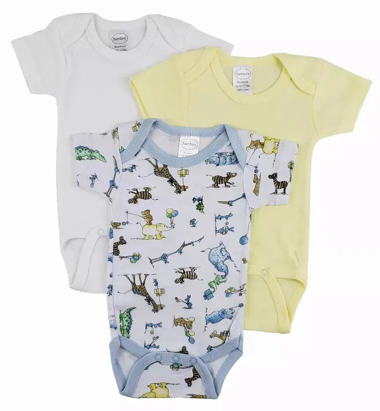 Bambini Short Sleeve One Piece 3 Pack Bambini