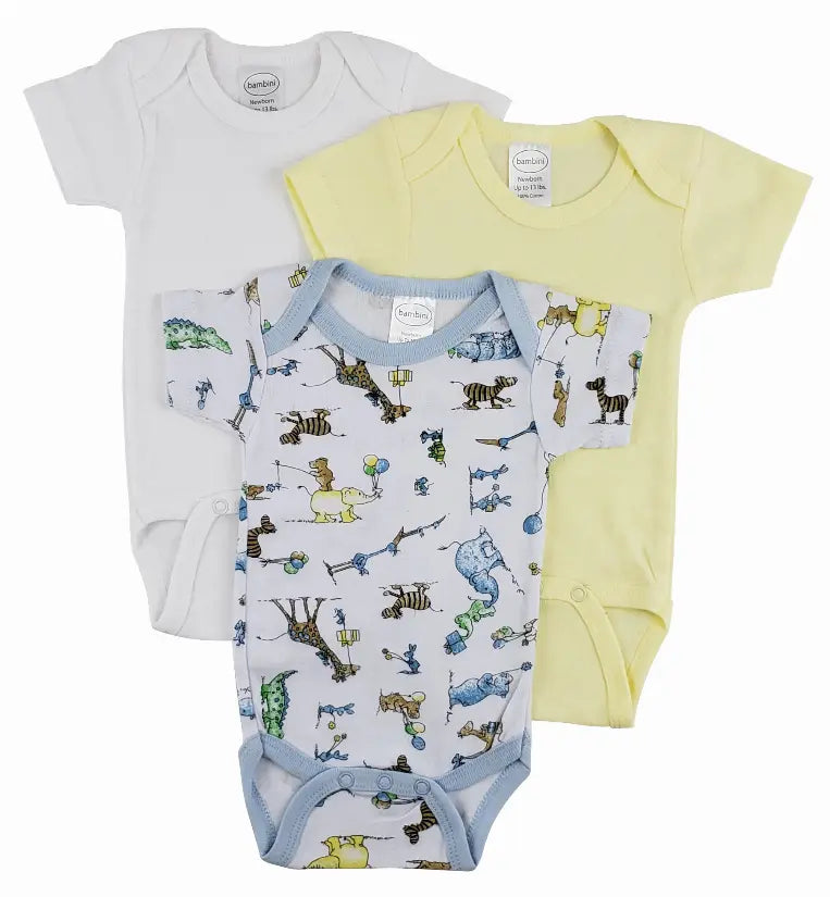 Bambini Short Sleeve One Piece 3 Pack Bambini