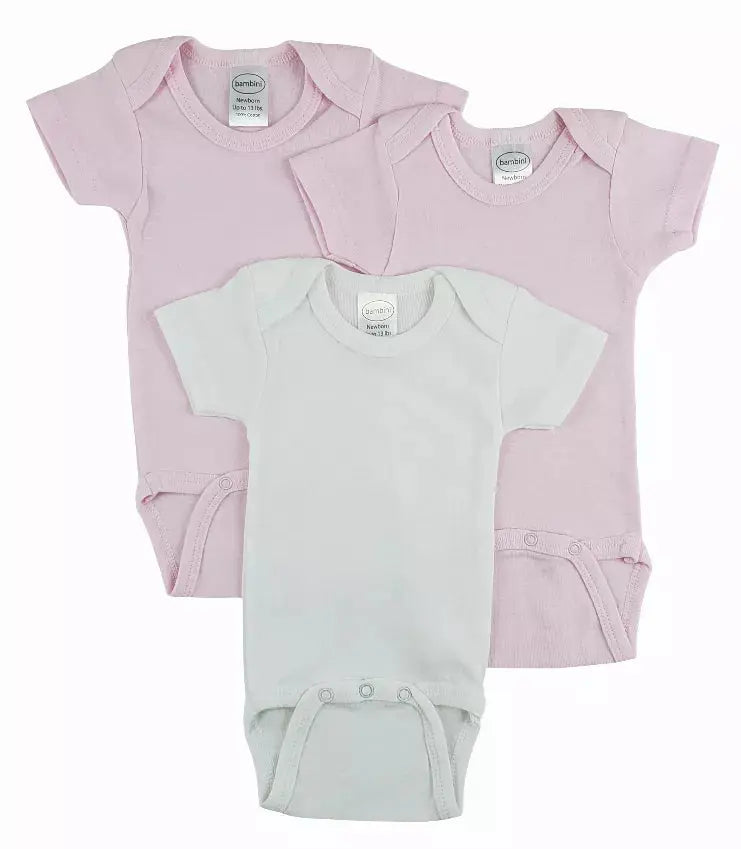 Bambini Short Sleeve One Piece 3 Pack Bambini
