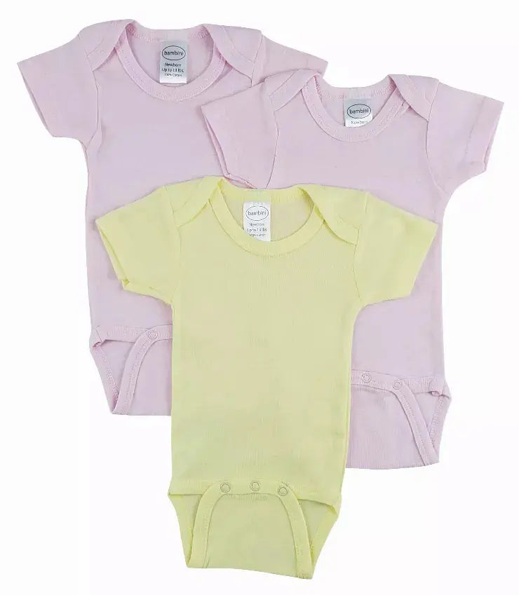 Bambini Short Sleeve One Piece 3 Pack Bambini