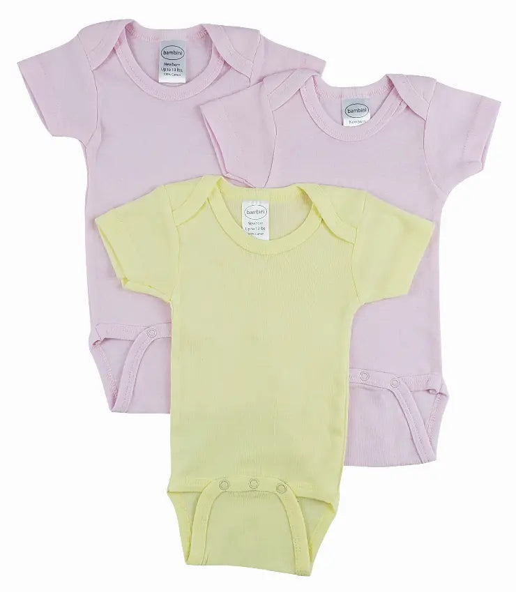 Bambini Short Sleeve One Piece 3 Pack Bambini