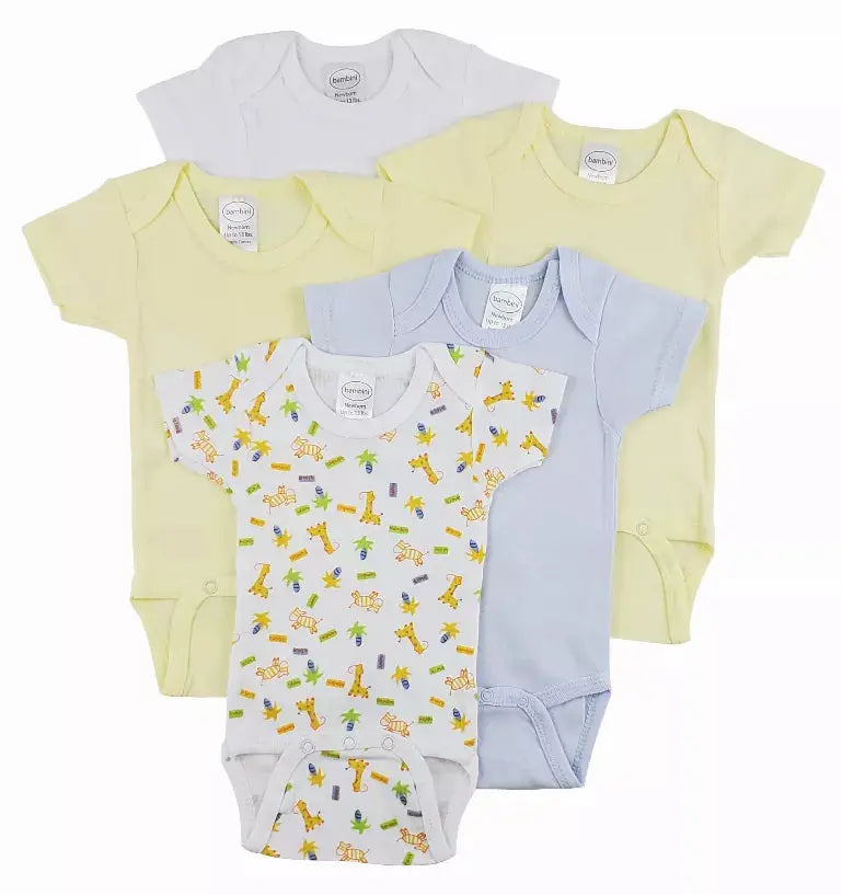 Bambini Short Sleeve One Piece 5 Pack Bambini