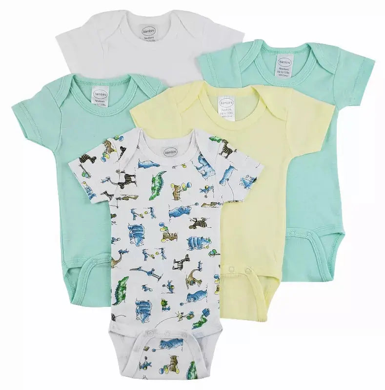 Bambini Short Sleeve One Piece 5 Pack Bambini