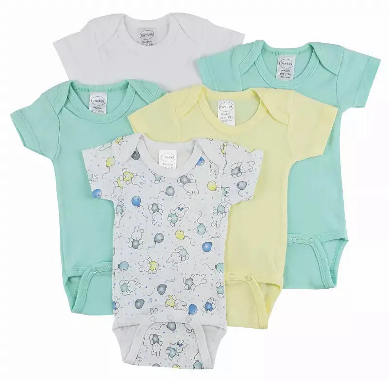 Bambini Short Sleeve One Piece 5 Pack Bambini